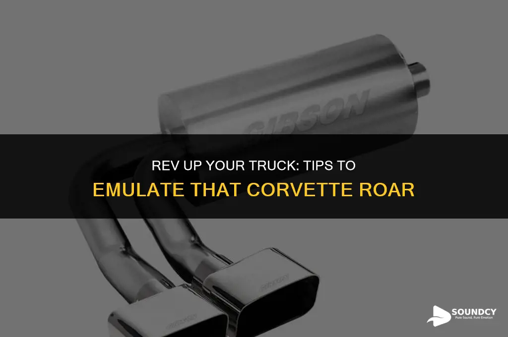 how to make your truck sound like a corvette