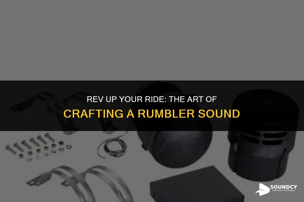 how to make your vechile sound like a rumbler