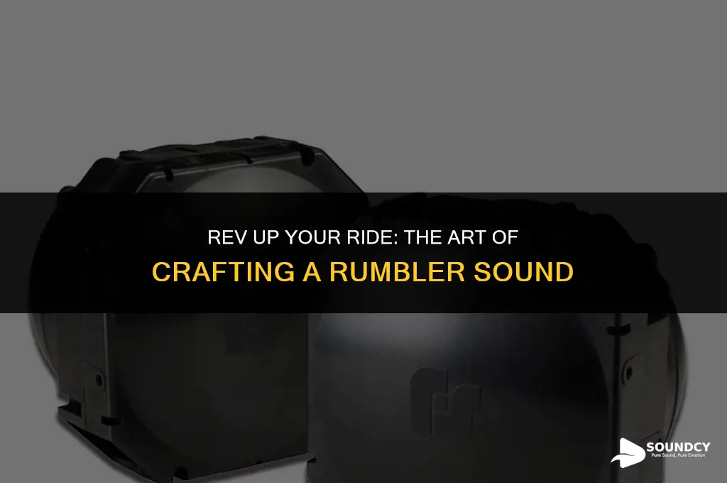 how to make your vehicle sound like a rumbler