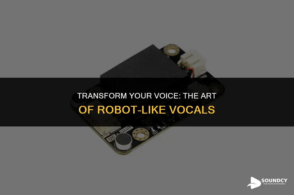 how to make your vocals sound like a robot