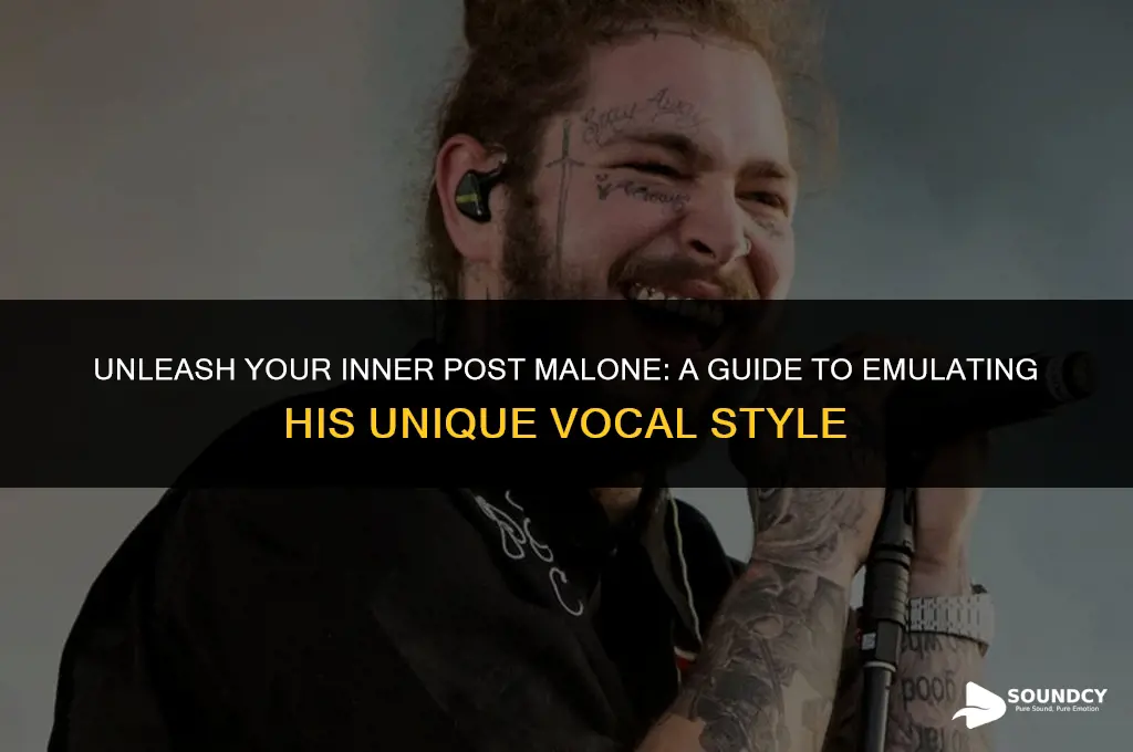 how to make your vocals sound like post malone