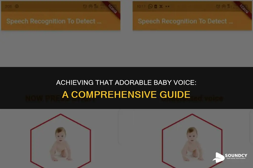 how to make your voie sound like a baby