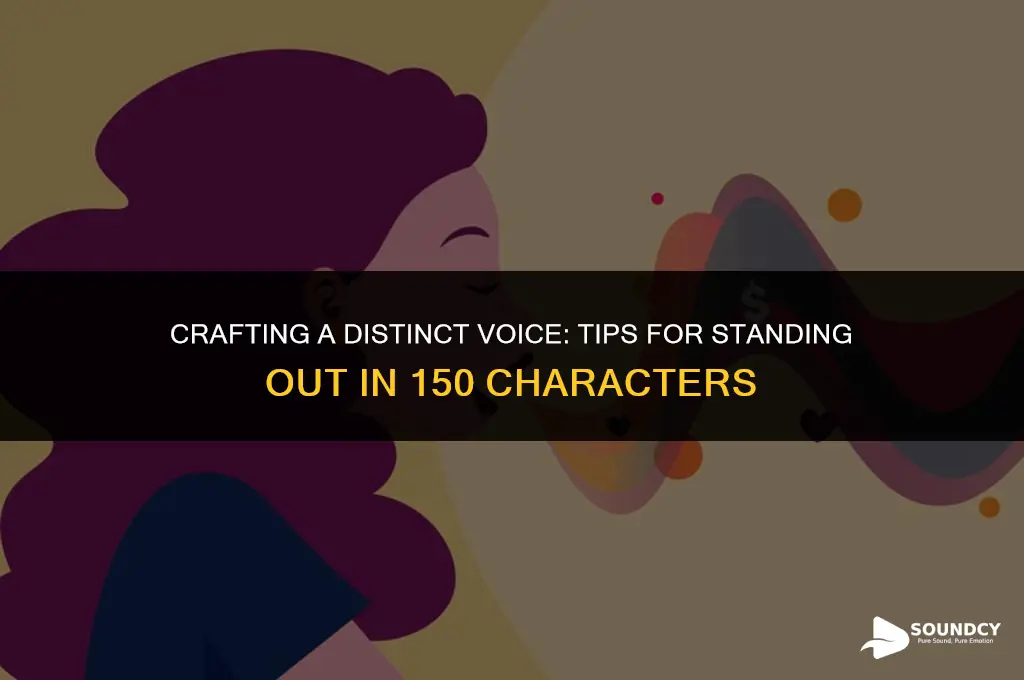 how to make yourself sound unique in 150 characters