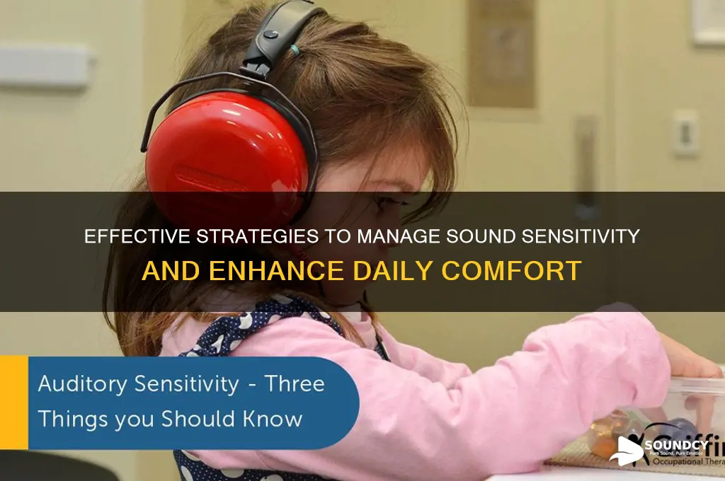 how to manage sound sensitivity