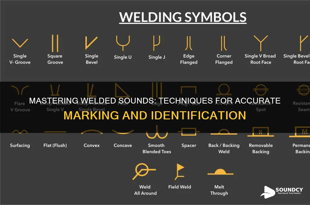 how to mark welded sounds