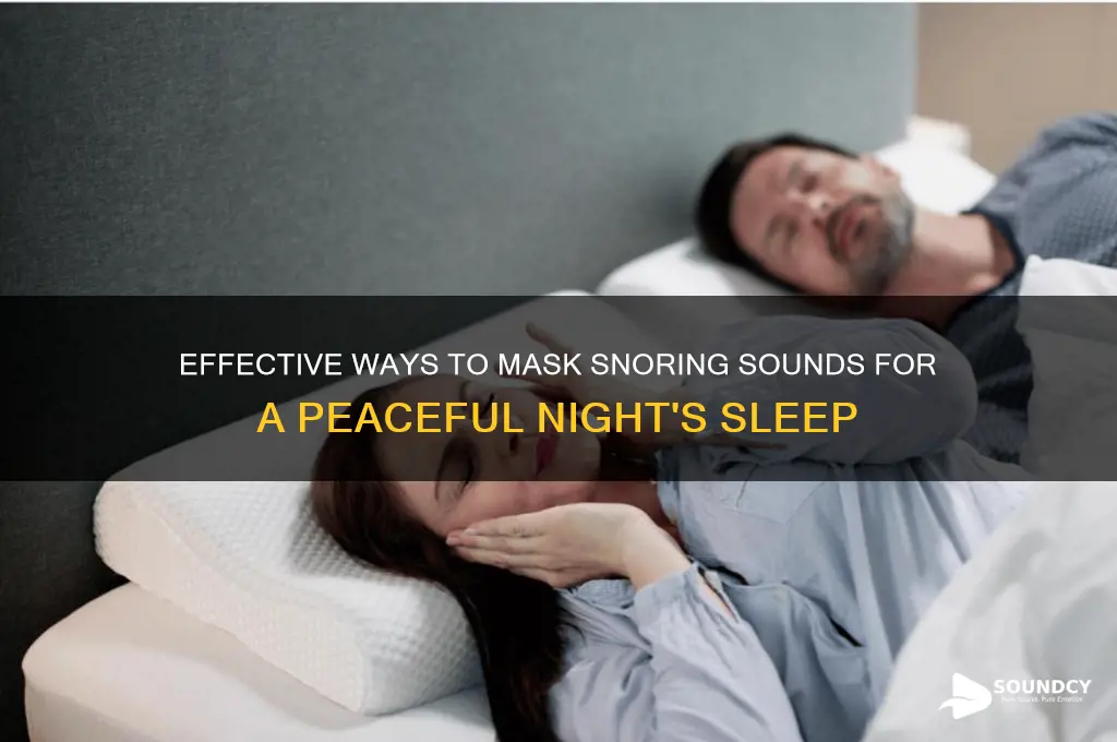 how to mask snoring sounds