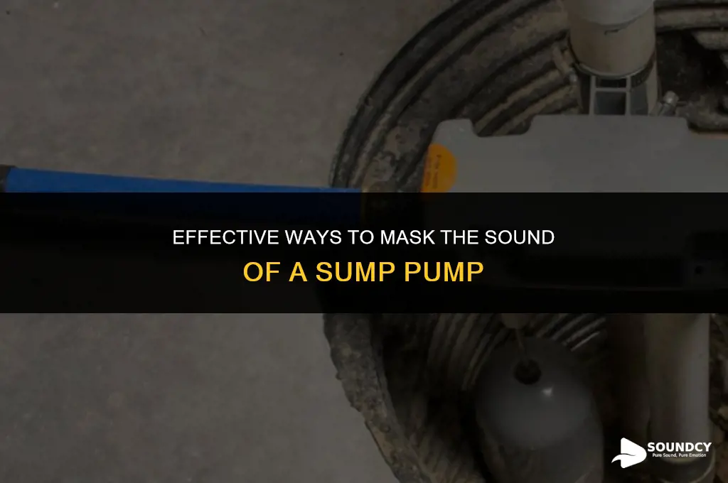 how to mask the sound of a sump pump