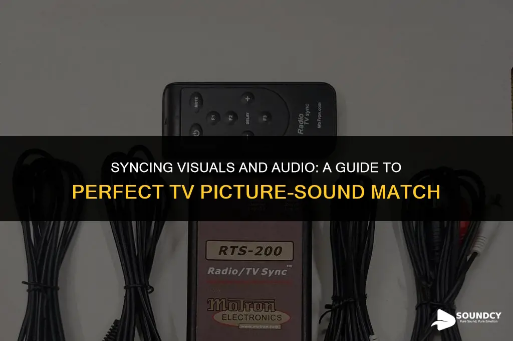 how to match the picture to sound on tv