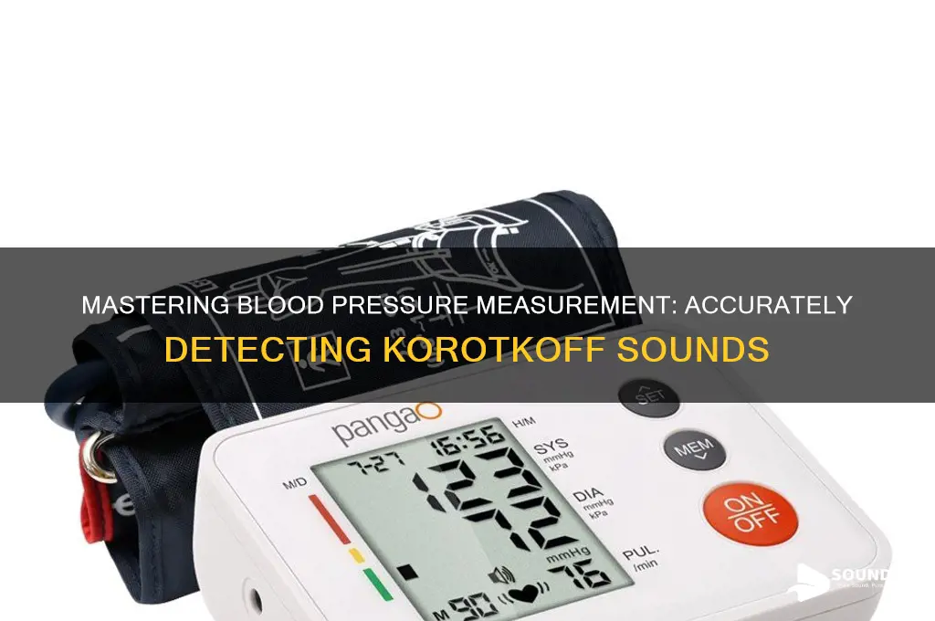 how to measure korotkoff sounds