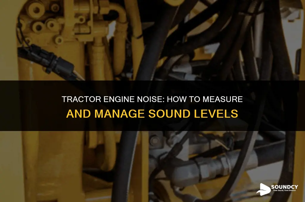 how to measure sound level of engine of tractor