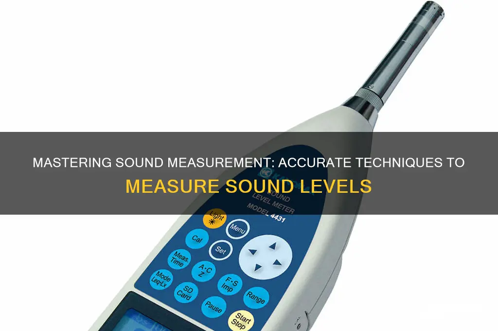 how to measure sound level