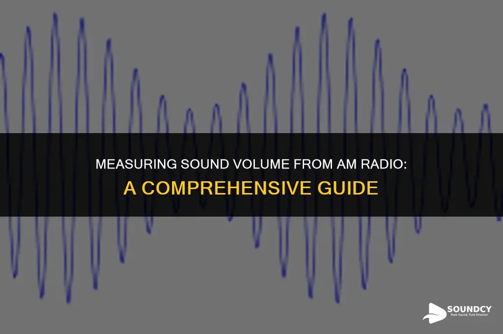 how to measure sound volume from the am radio