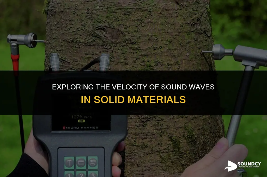 how to measure speed of sound in a solid