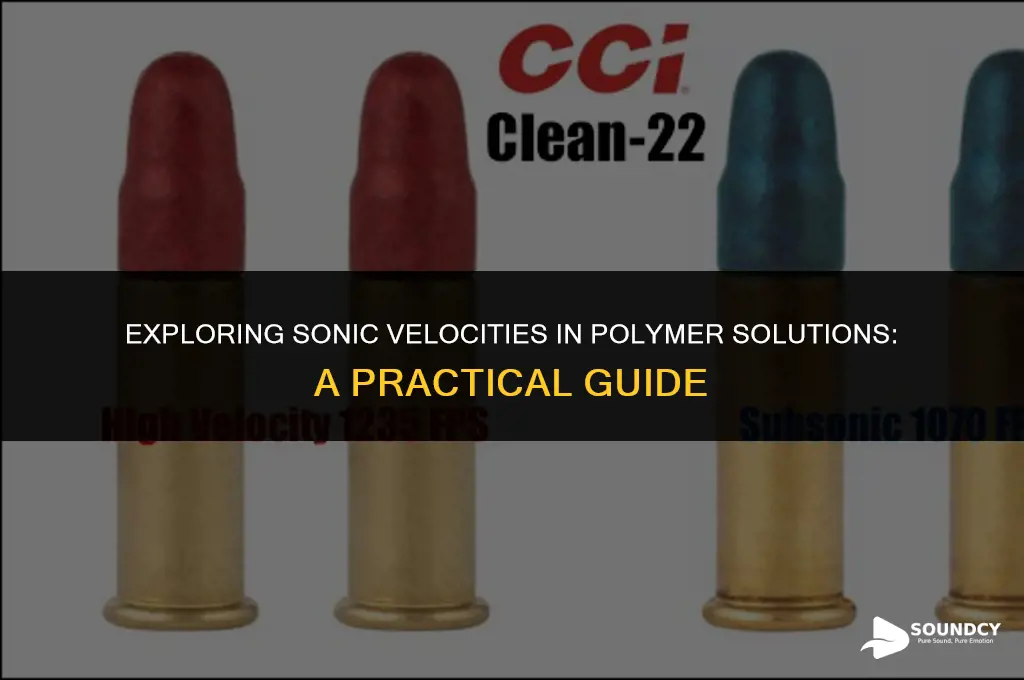 how to measure speed of sound in polymer solution
