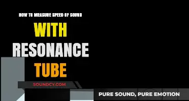 Exploring Sonic Secrets: Resonance Tube Method for Speed of Sound