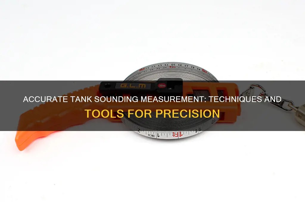 how to measure tank sounding