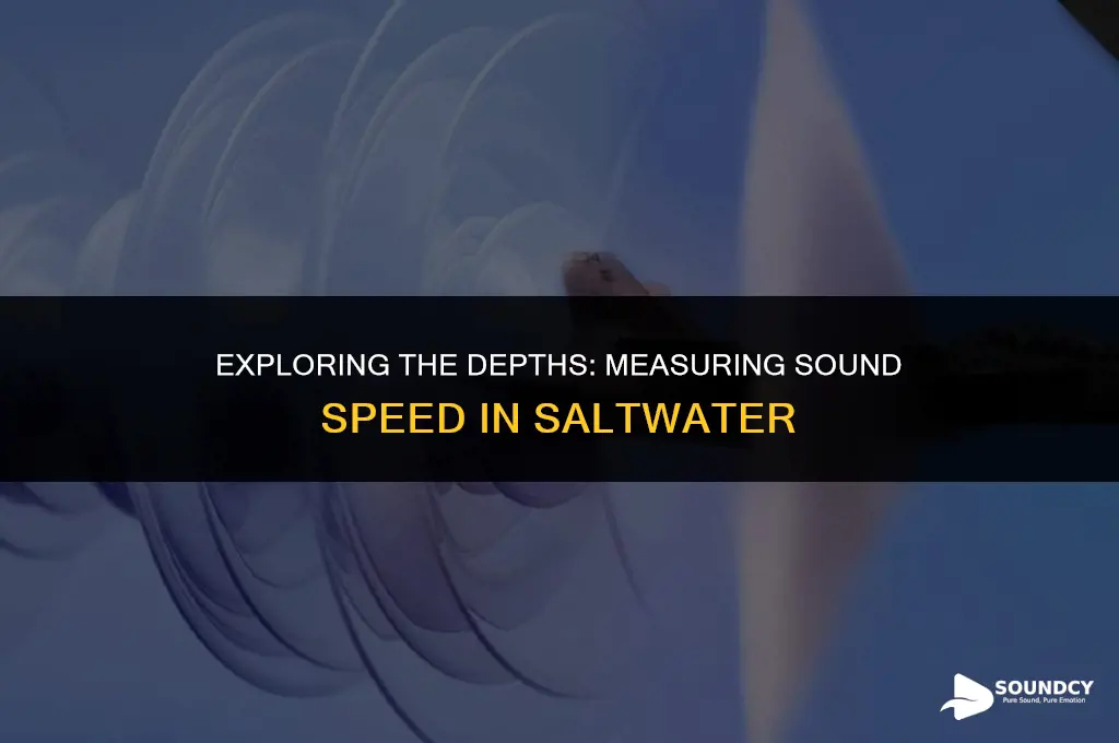 how to measure the speed of sound in saltwater