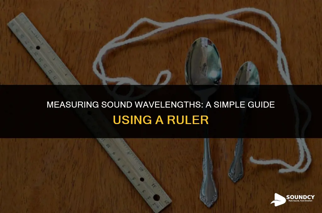 how to measure wavelength of sound with a ruler