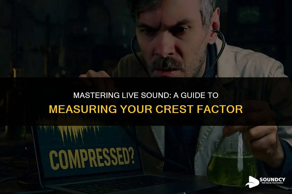 how to measure your crest factor in live sound