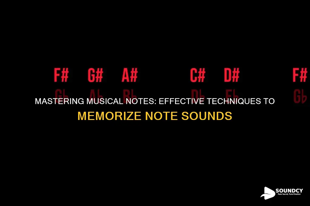how to memorize note sounds