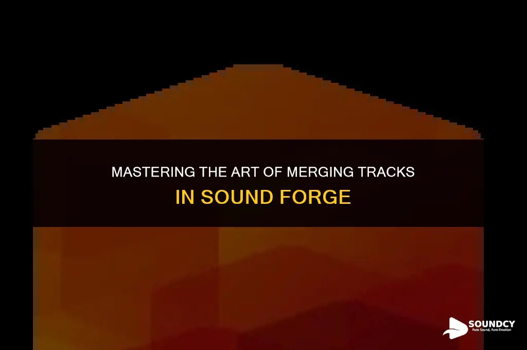 how to merge on each other in sound forge