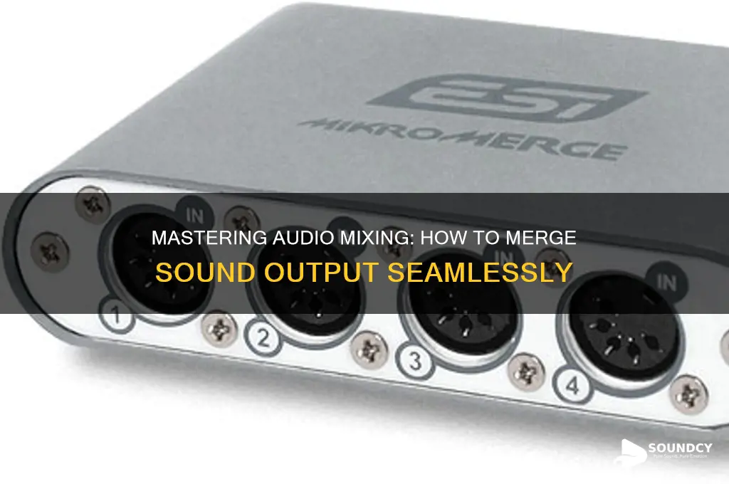 how to merge sound output