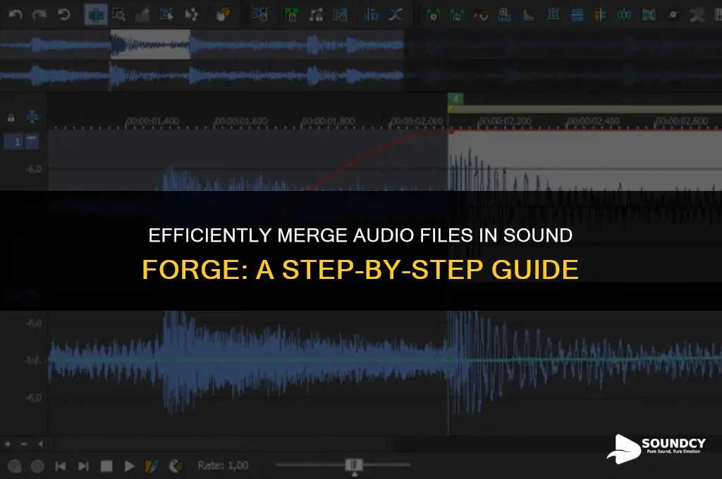how to merge two audio files in sound forge