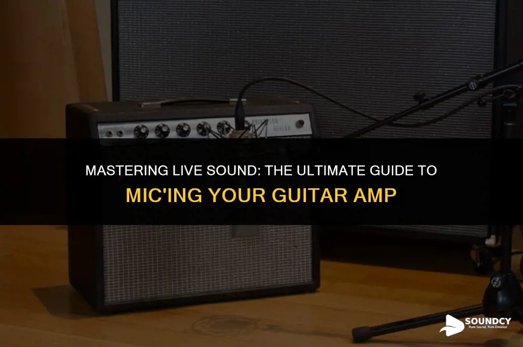 how to mic chain guitar amp for live sound