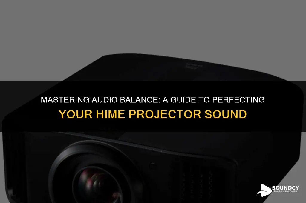 how to middle the sound of a hime projector