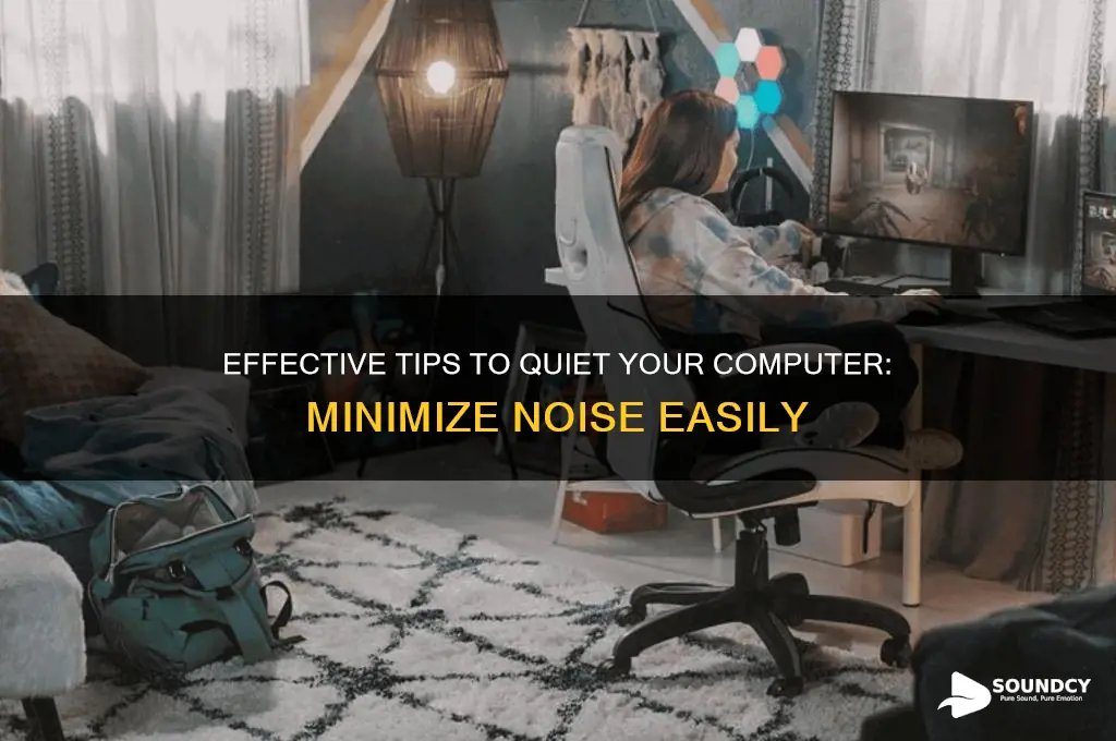 how to minimize computer sound
