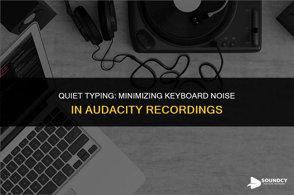 how to minimize keyboard sound on mic in audacity