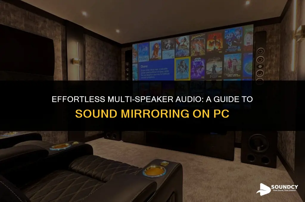 how to mirror sound for multiple speakers on pc