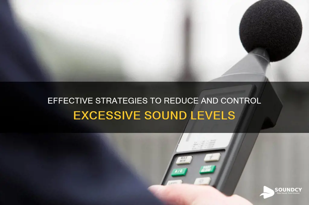 how to mitigate sound level
