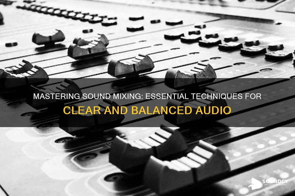 how to mix a sound