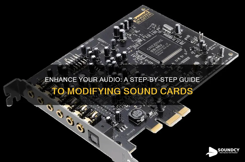 how to modify sound cards