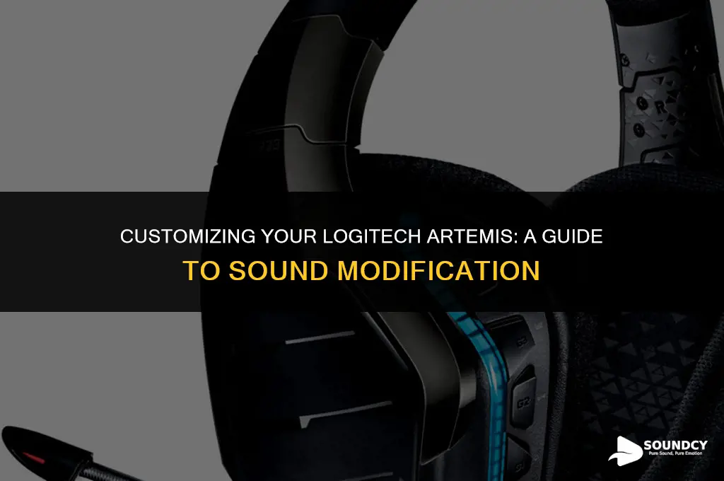 how to modify the sound of a logitech artimis
