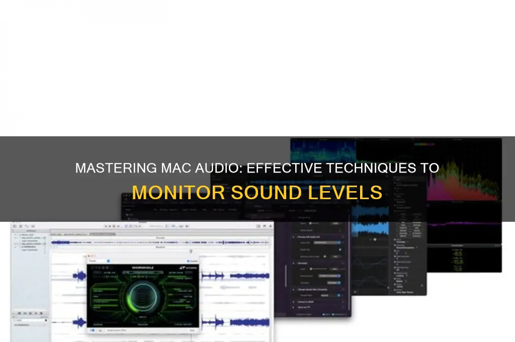 how to monitor mac sound