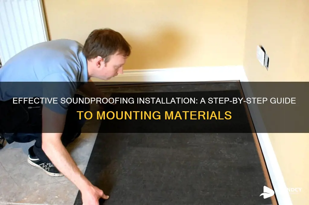how to mount sound proofing