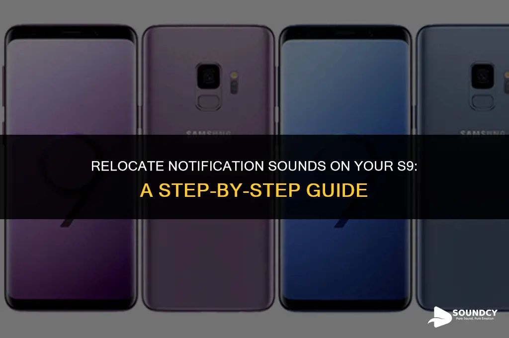 how to move a notification sound to my s9