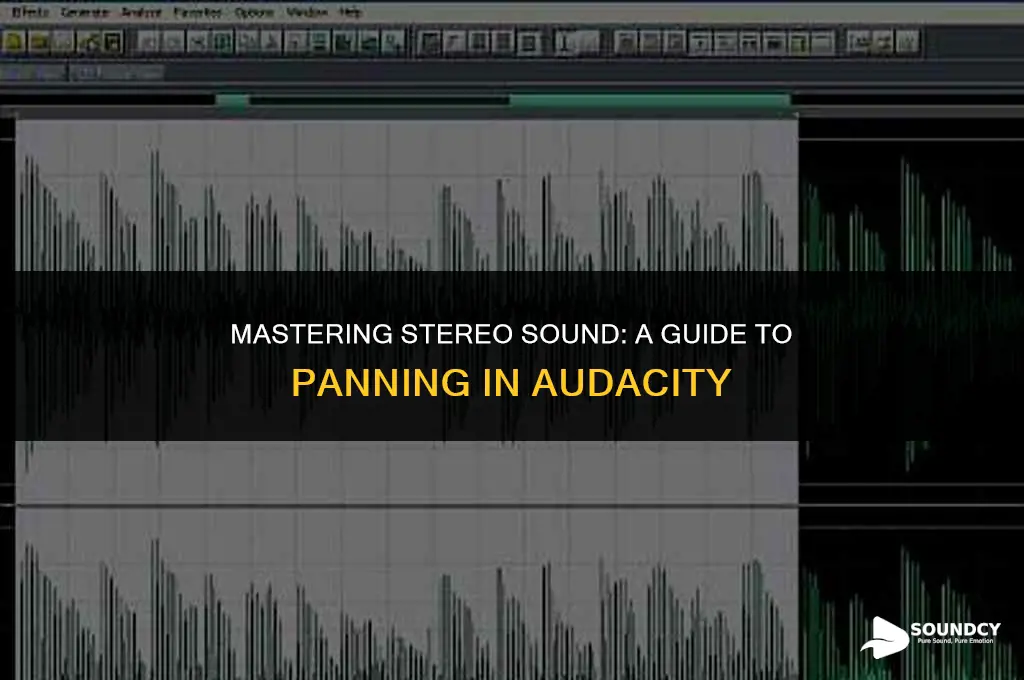 how to move sound across left and right audacity