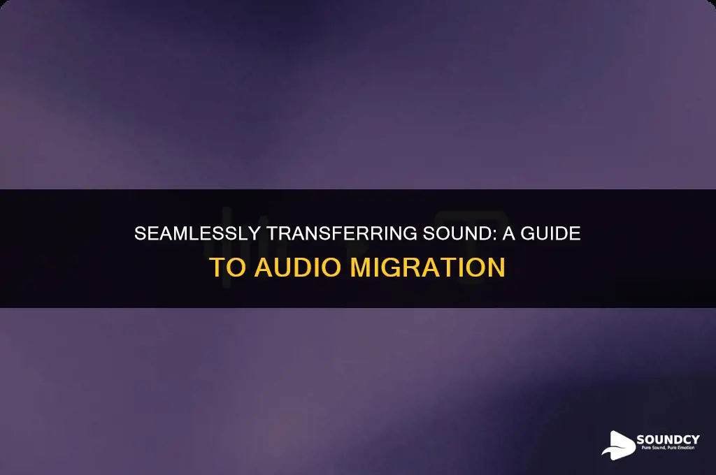 how to move sound from one audio to another
