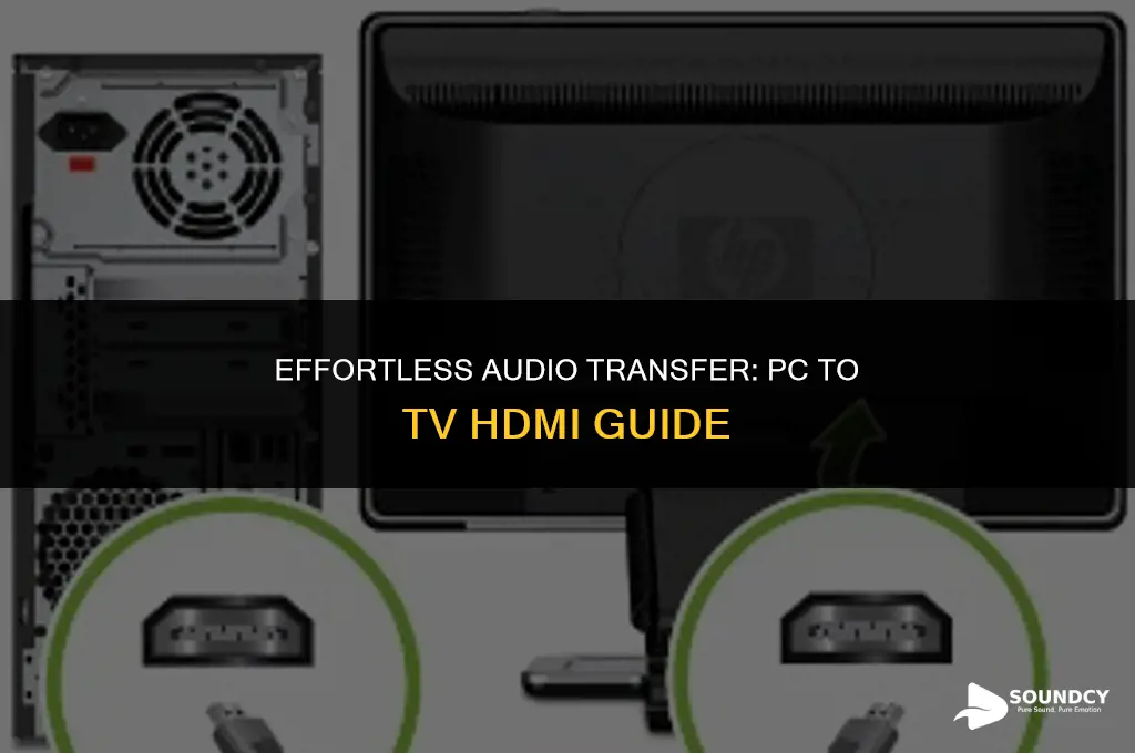 how to move sound from pc to tv hdmi