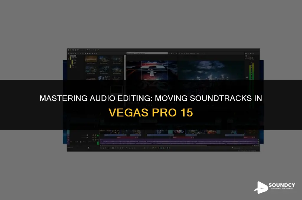 how to move sound track on vegas pro 15