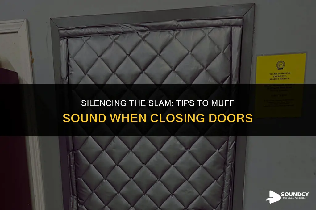 how to muff the sound when close the door