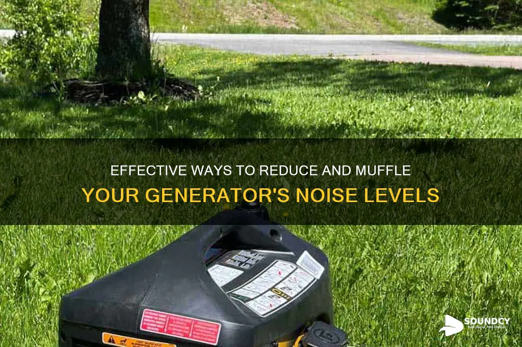how to muffle generator sound