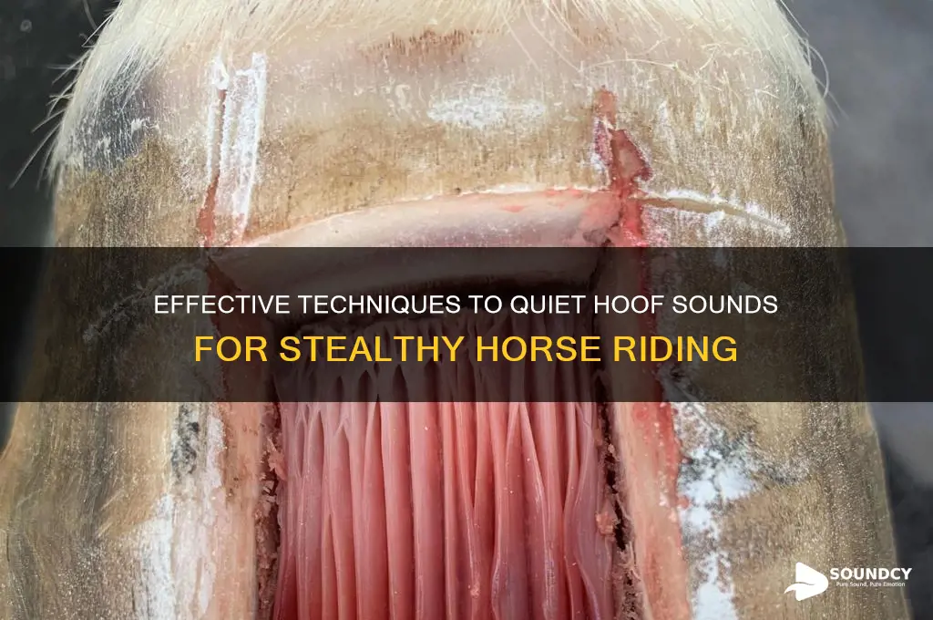 how to muffle hoof sounds