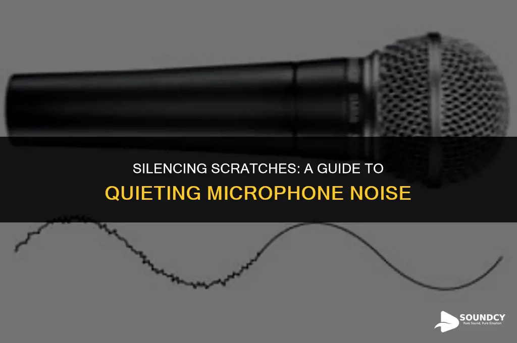 how to muffle out scratchy sounds in a microphone