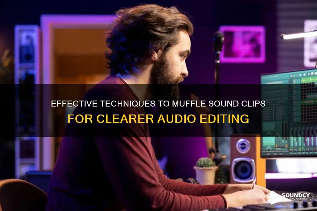 how to muffle sound clip