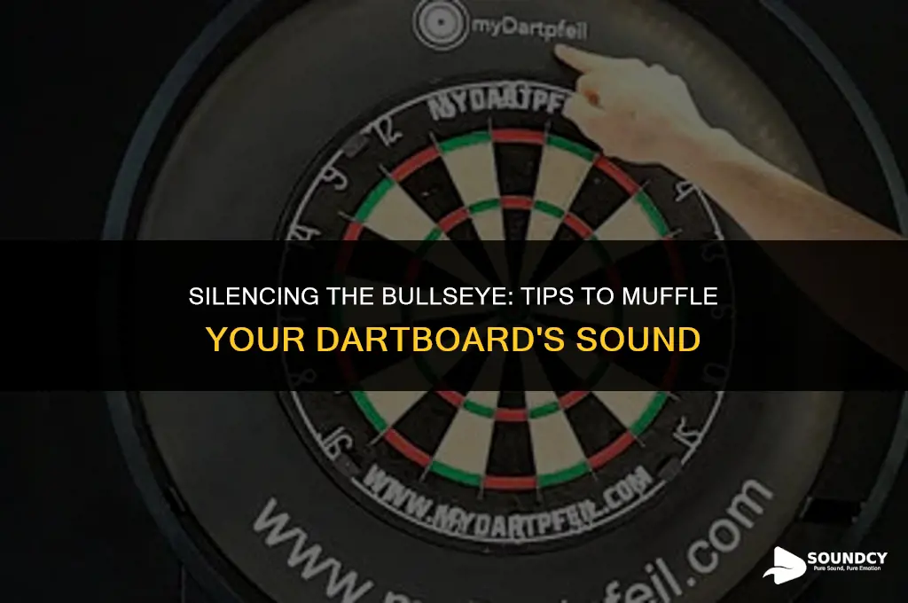 how to muffle the sound of a dart board