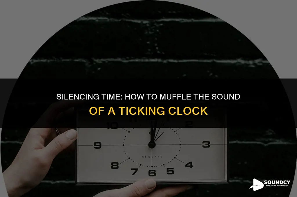 how to muffle the sound of a ticking clock